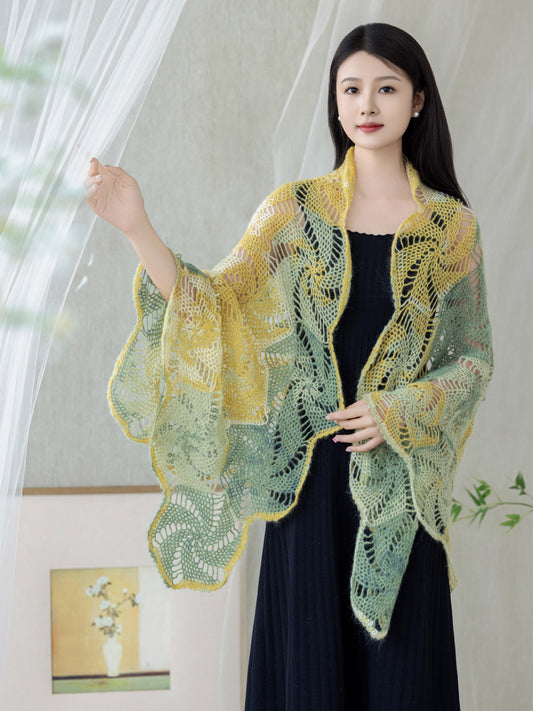 Star Jasmine Shawl Crochet Yarn Kit