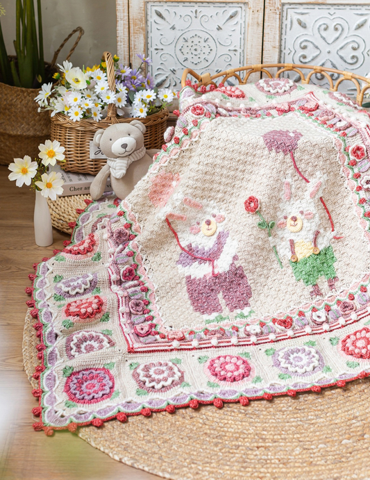 Animal Family Blanket Crochet Yarn Kit | Susan's Family
