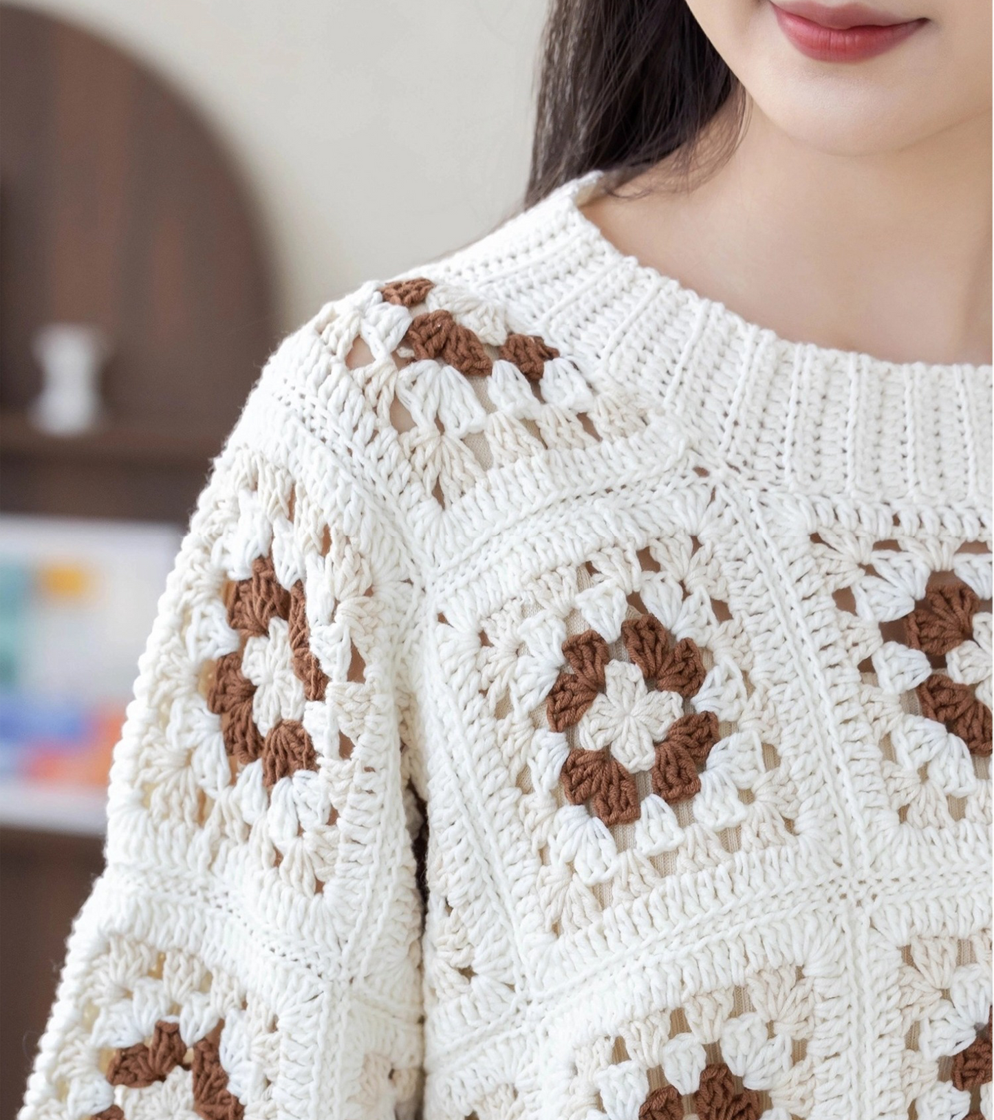 Cream Pullover Crochet Pattern