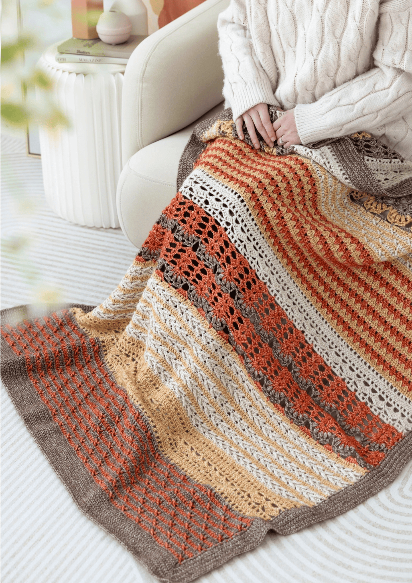 Wood Fog Blanket Crochet Pattern