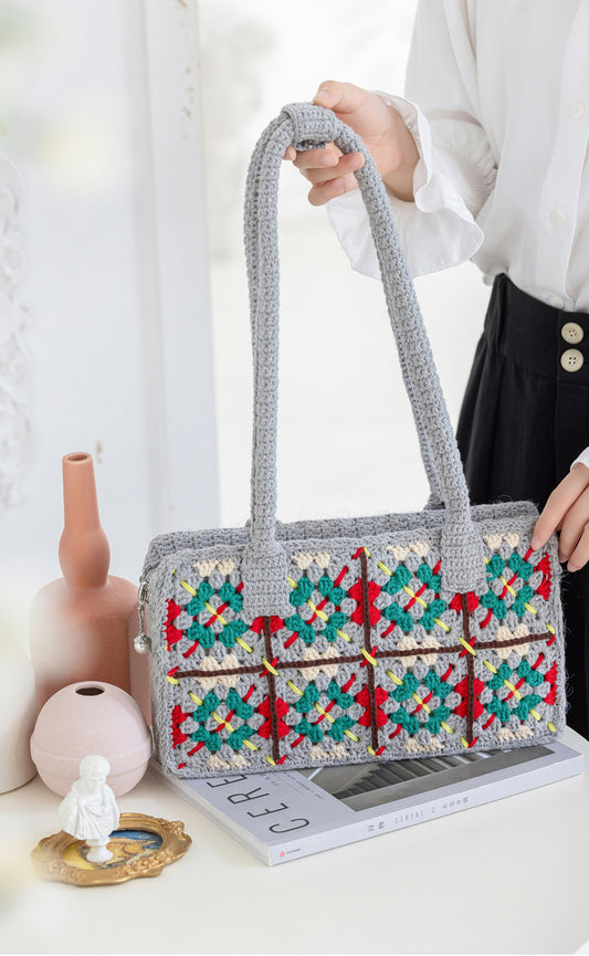 Argyle Tote Bag Crochet Pattern