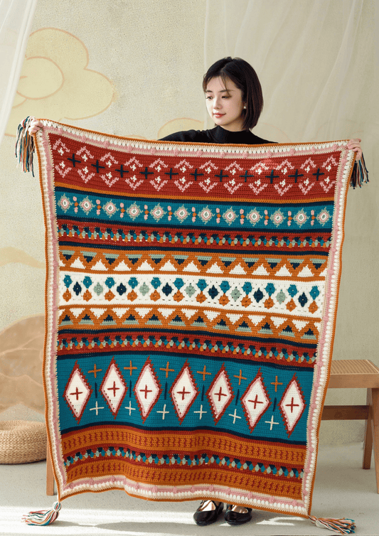 Häkelanleitung für Palazi-Intarsiendecke