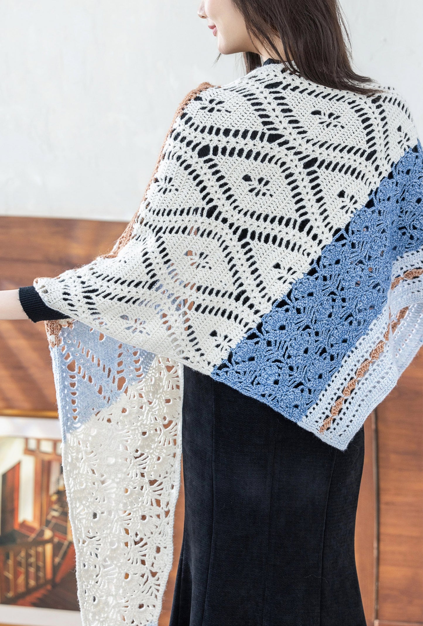Mountain Sense Shawl Crochet Kit