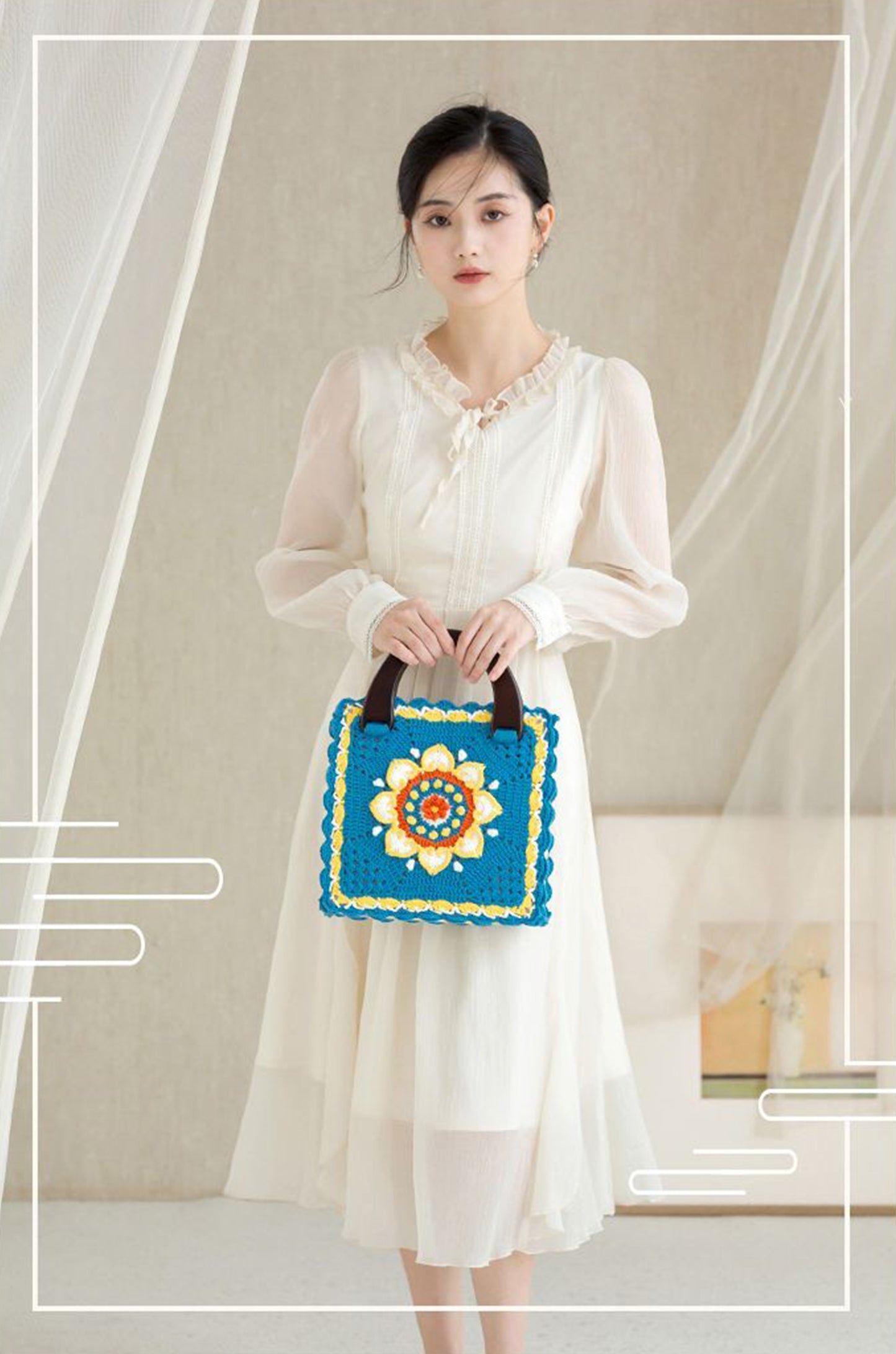 Lotus Ruyi Bag Crochet Yarn Kit