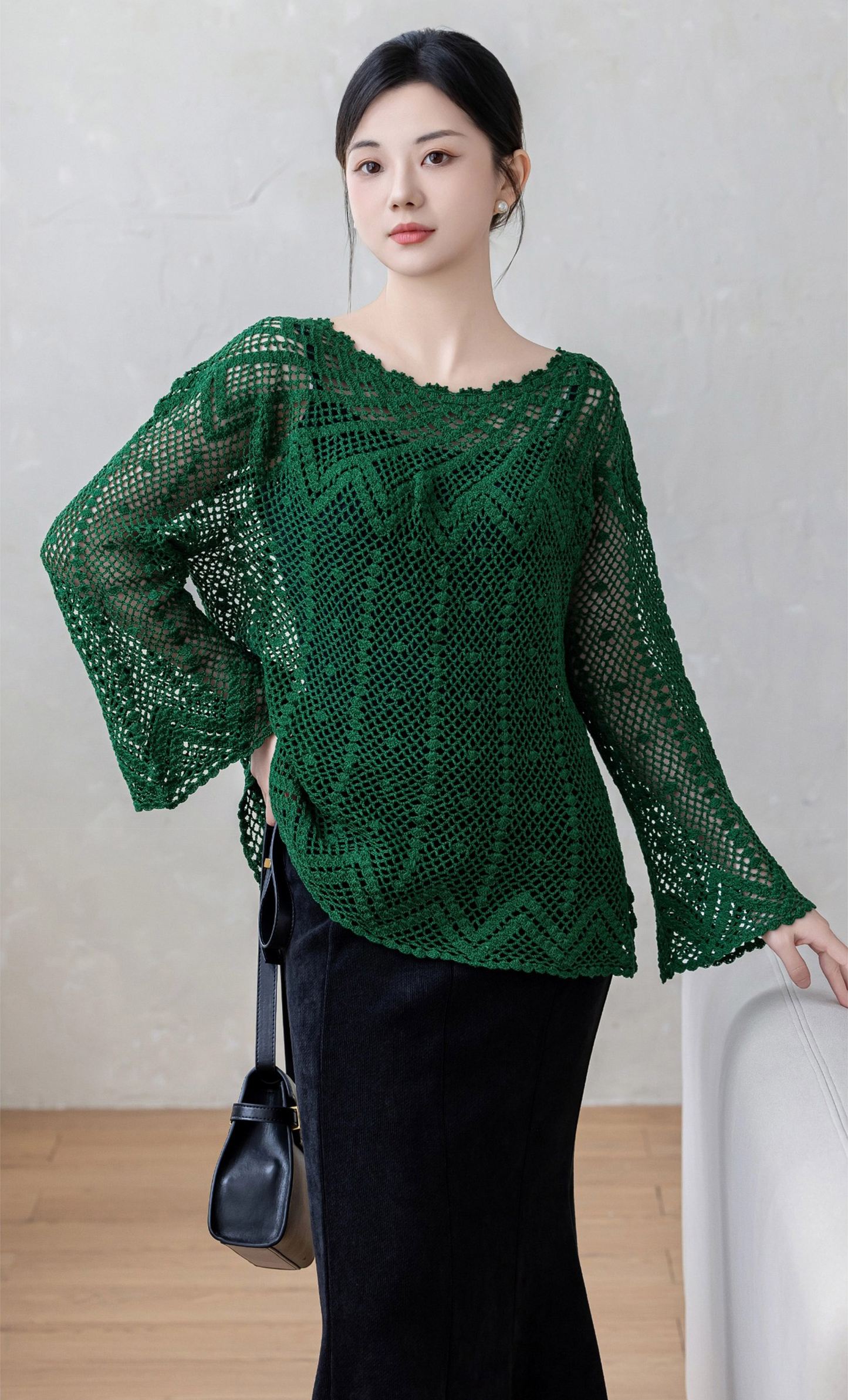 String Lace Blouse Crochet Yarn Kit