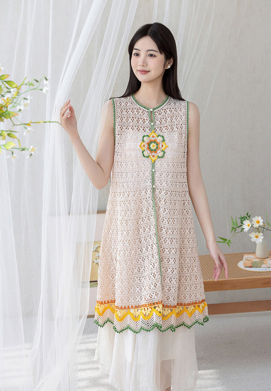 Queyu Lace Vest Crochet Kit