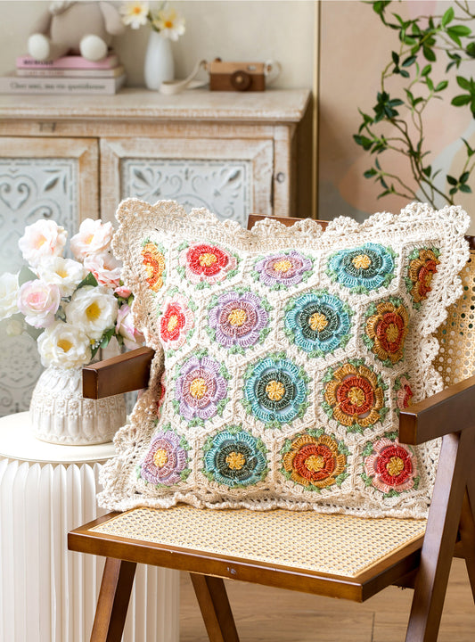 Rose Motif Blanket Crochet Pattern