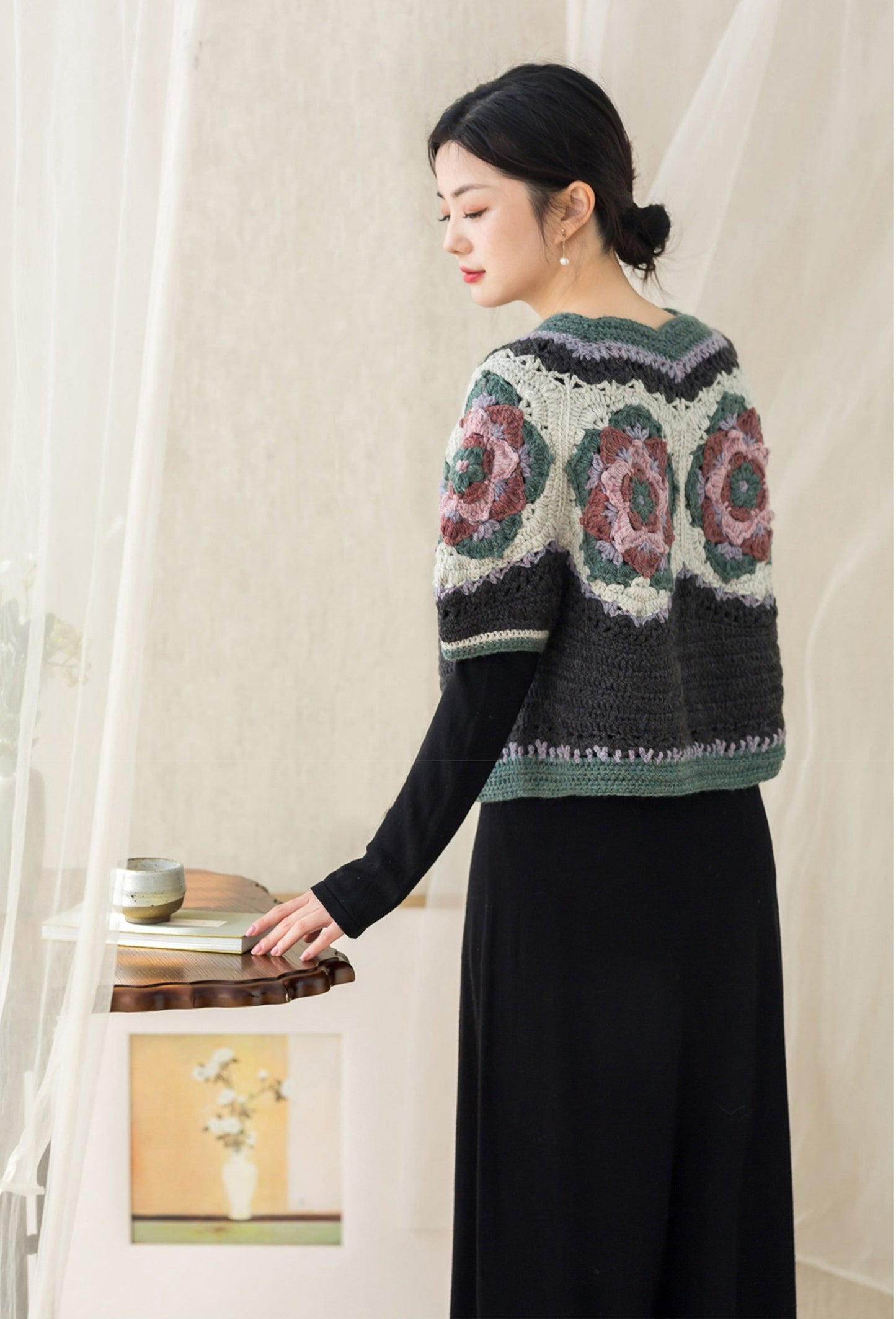 Shaolian Blossom Cardigan Crochet Pattern