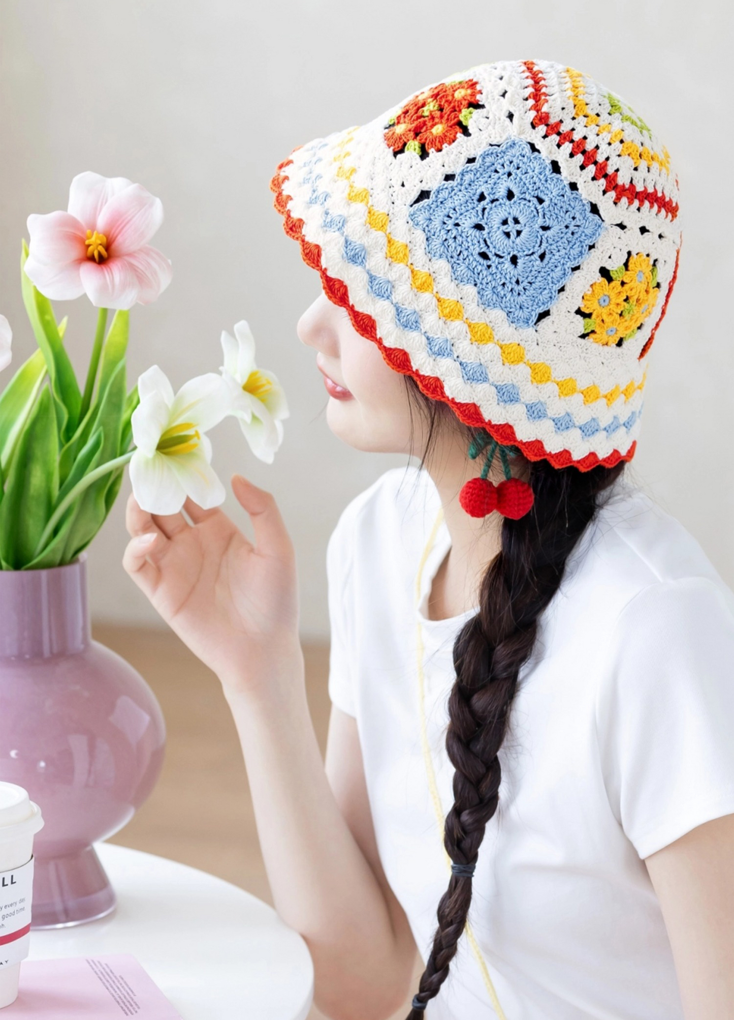 Dopamine Bucket Hat Crochet Yarn Kit