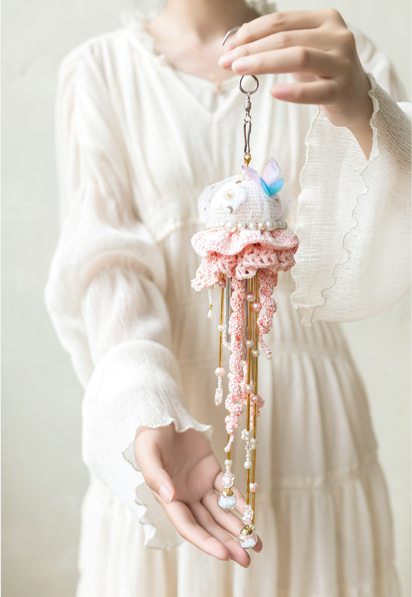 Jellyfish Wind-bell Crochet Yarn Kit