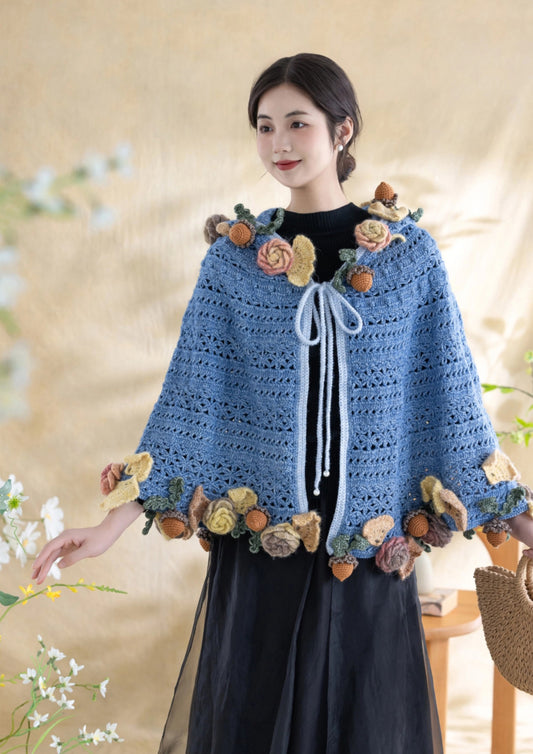 Autumn Harvest Cape Crochet Kit