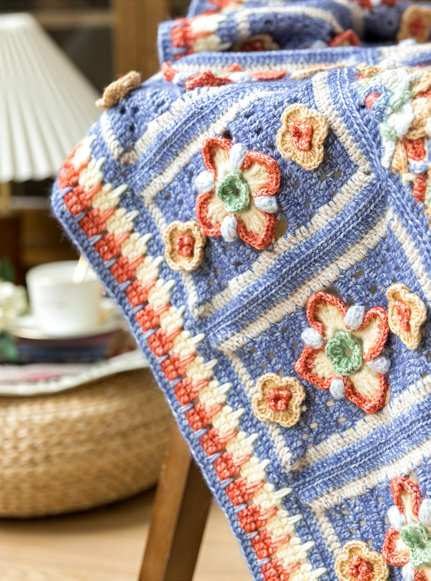 Florence Floral Blanket Crochet Pattern