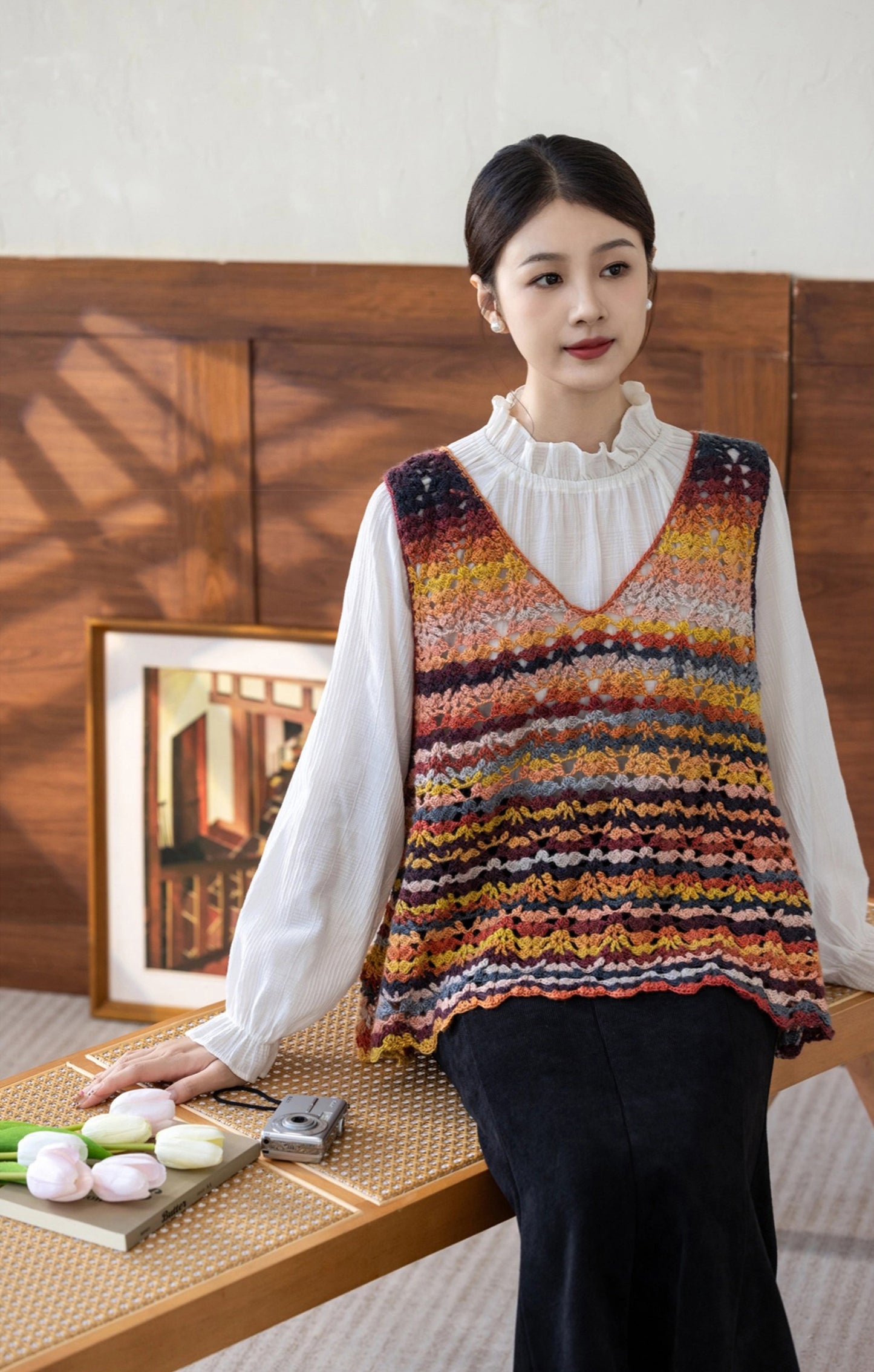 Arrow Feather Vest Crochet Pattern