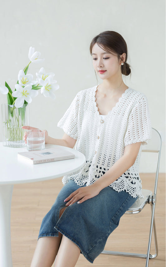 Crystal Peach Blossom Crochet Pattern