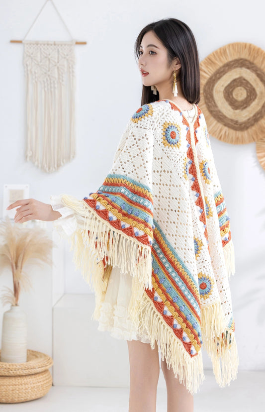 Bohemian Shawl Crochet Kit
