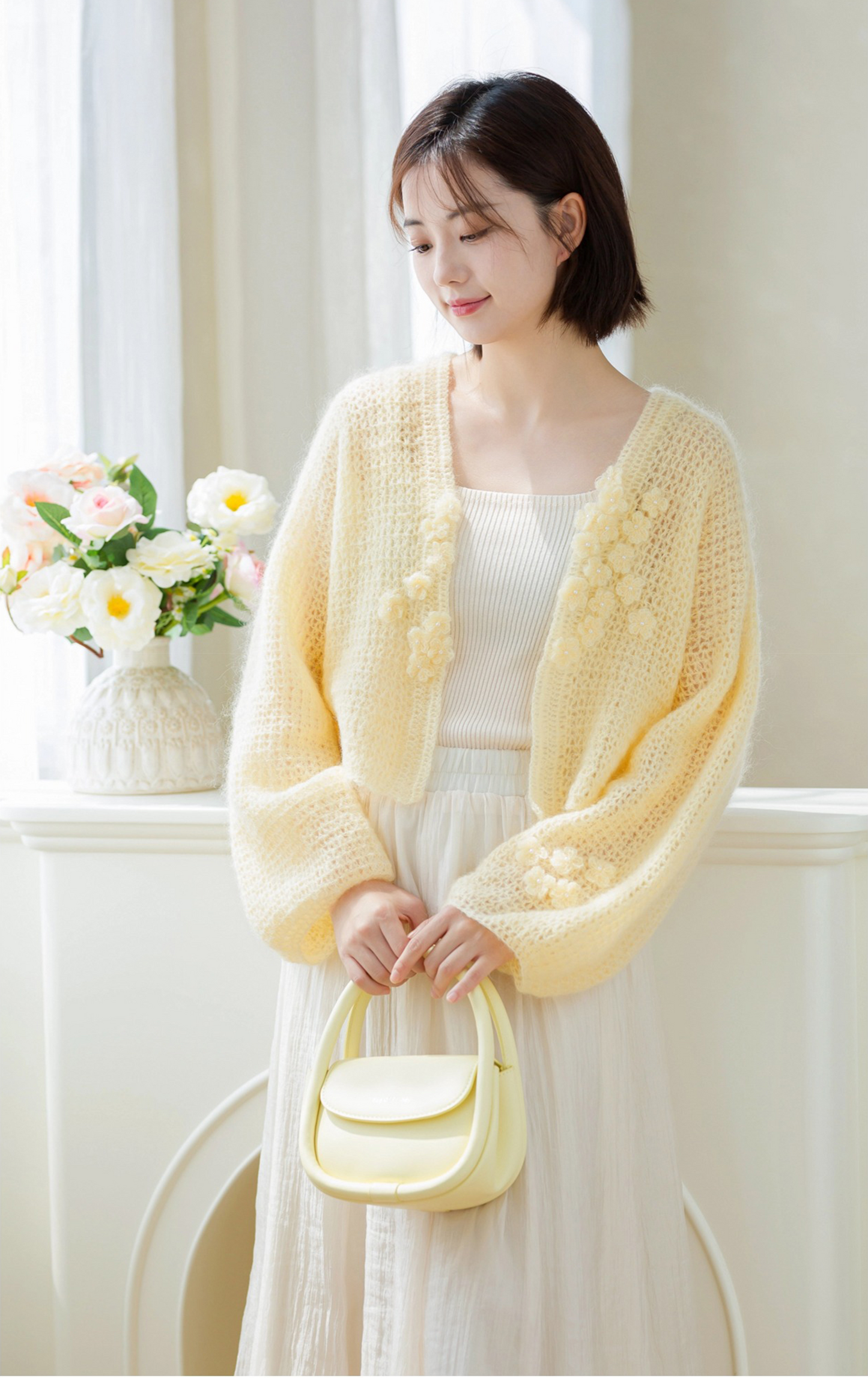 Crescent Moon Cardigan Crochet Pattern