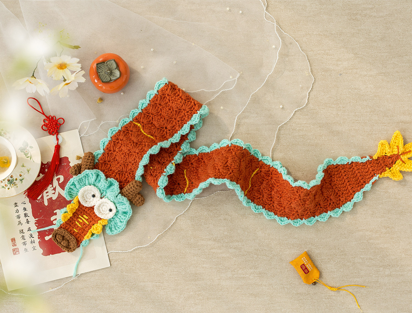 Loong Scarf Crochet Yarn Kit