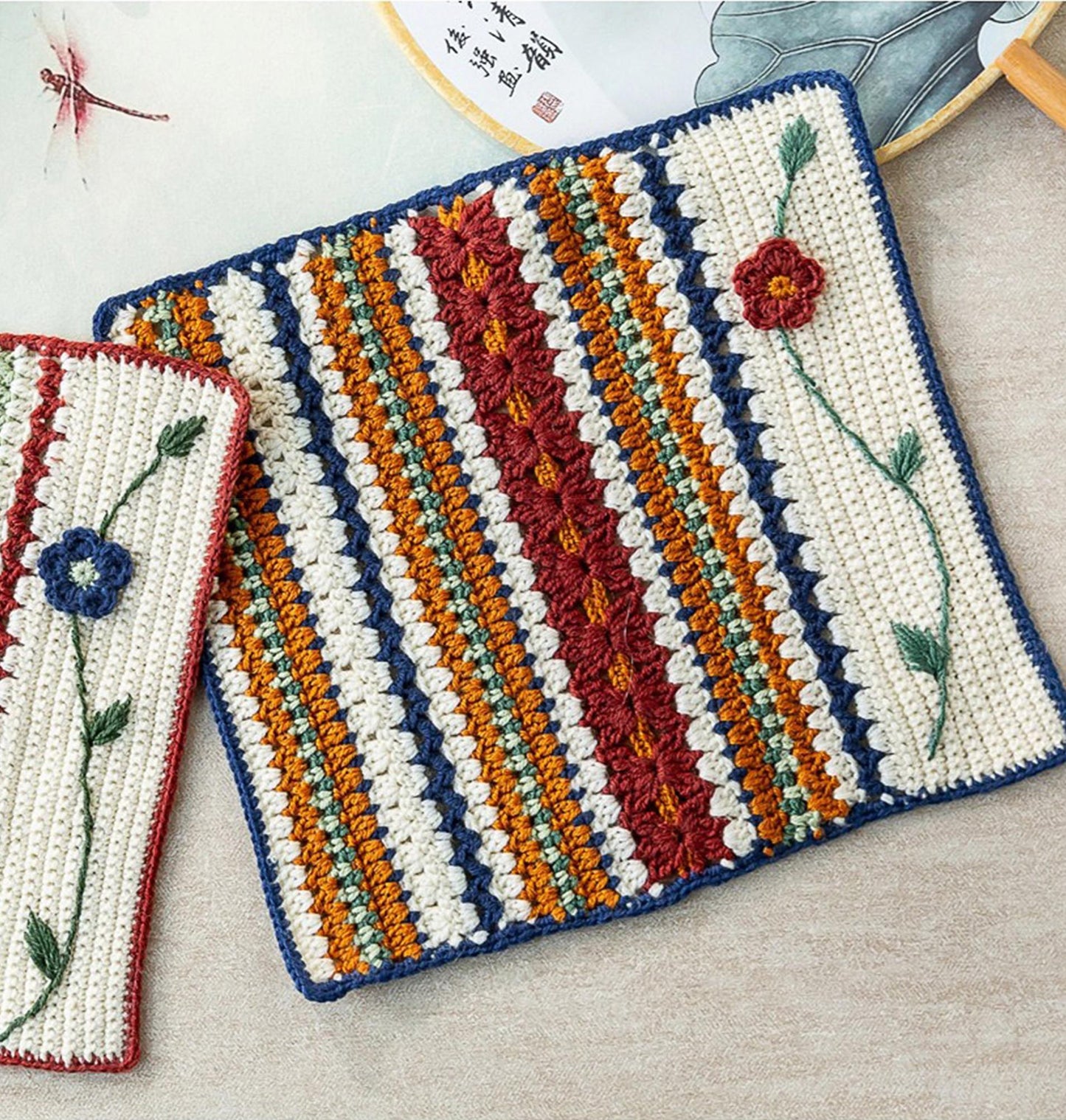 Spring Vine Vest Crochet Yarn Kit