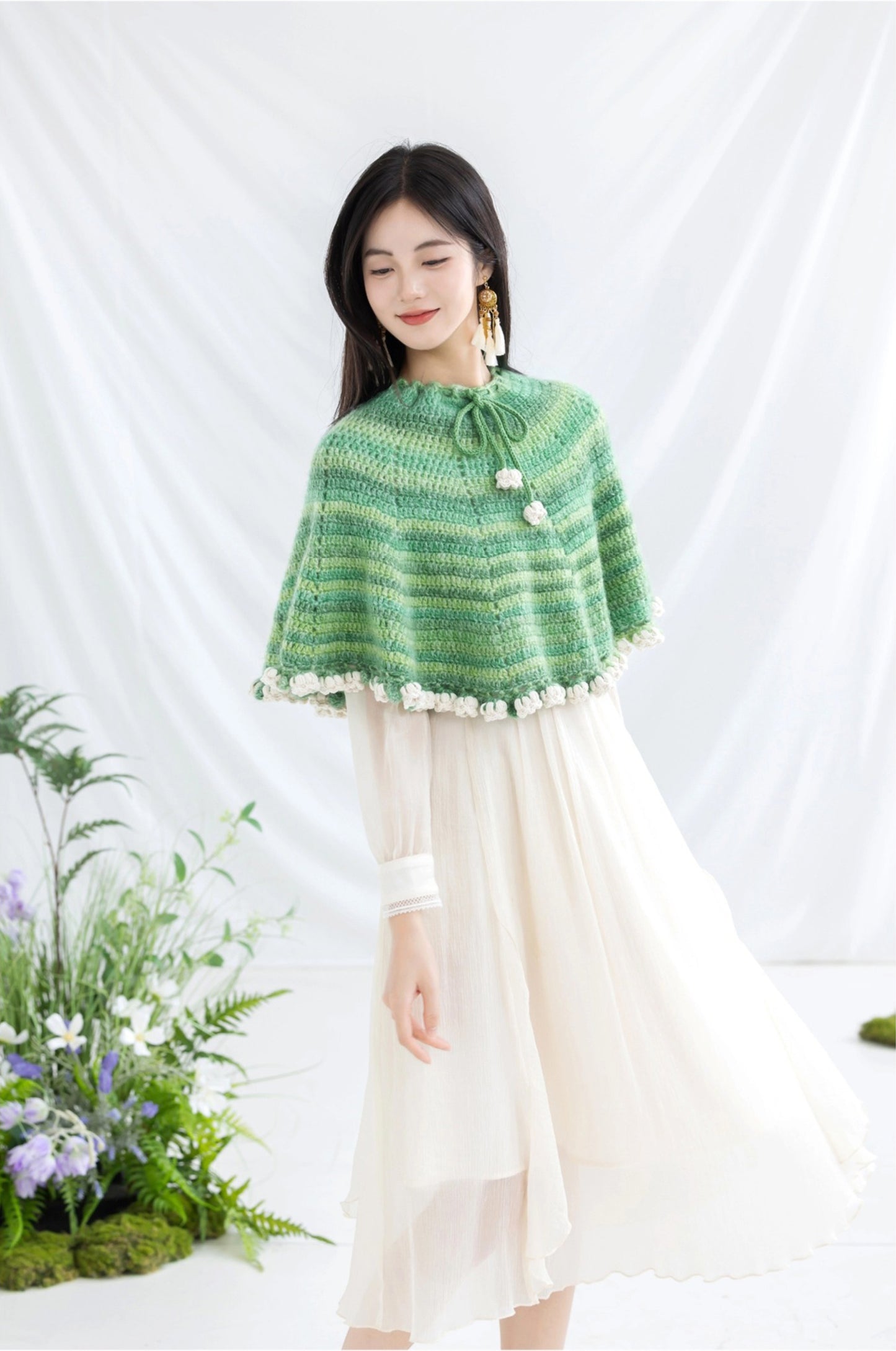 Lily Bouquet Cape Crochet Kit