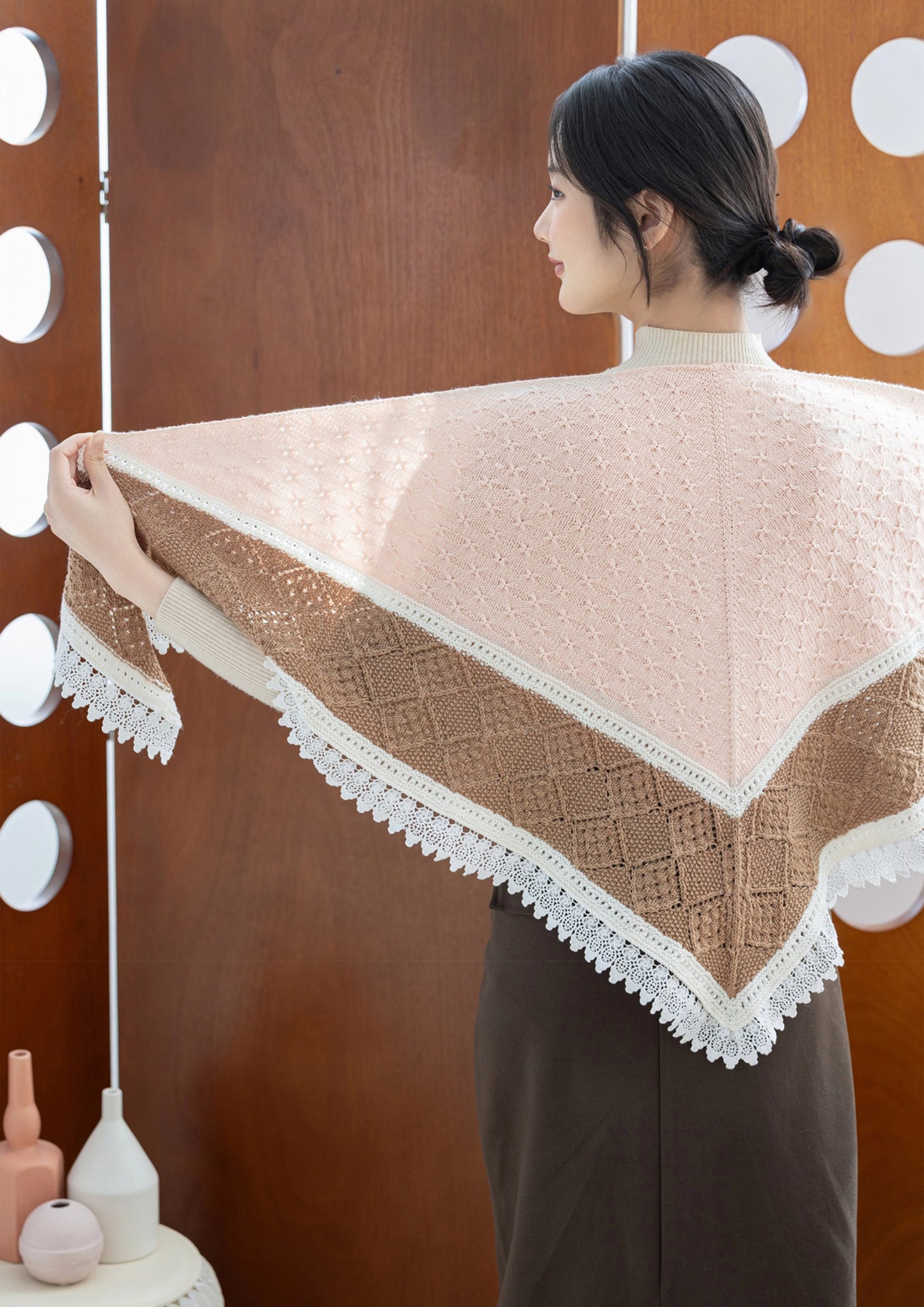Peach Shawl Knit Pattern