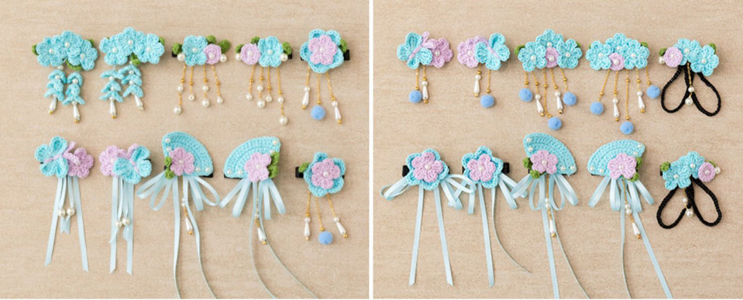 Blossom Hair Accessories Crochet Pattern