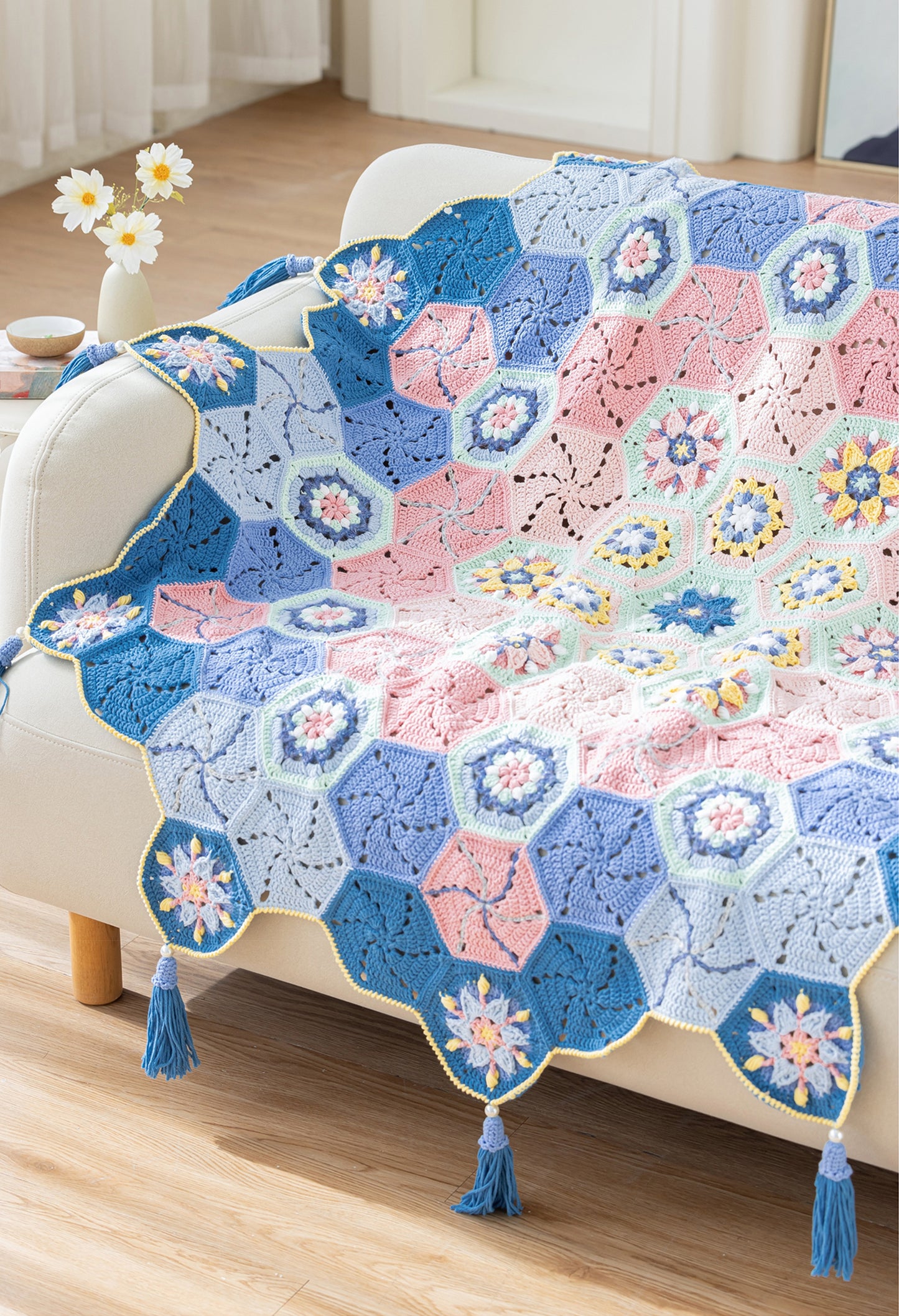 Brilliant Stars Blanket Crochet Yarn Kit