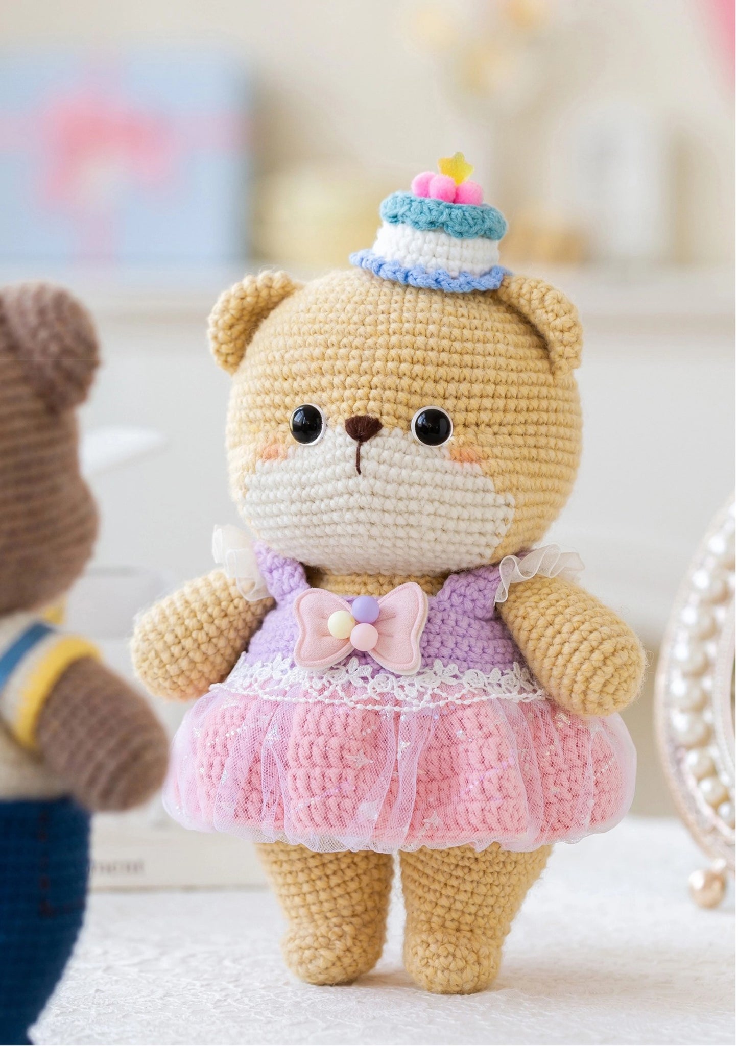 Birthday Bear Doll Crochet Pattern