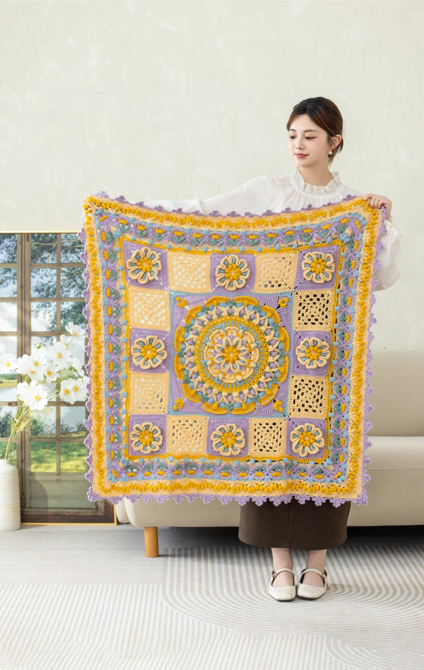 Colorful Blossom Crochet Kit