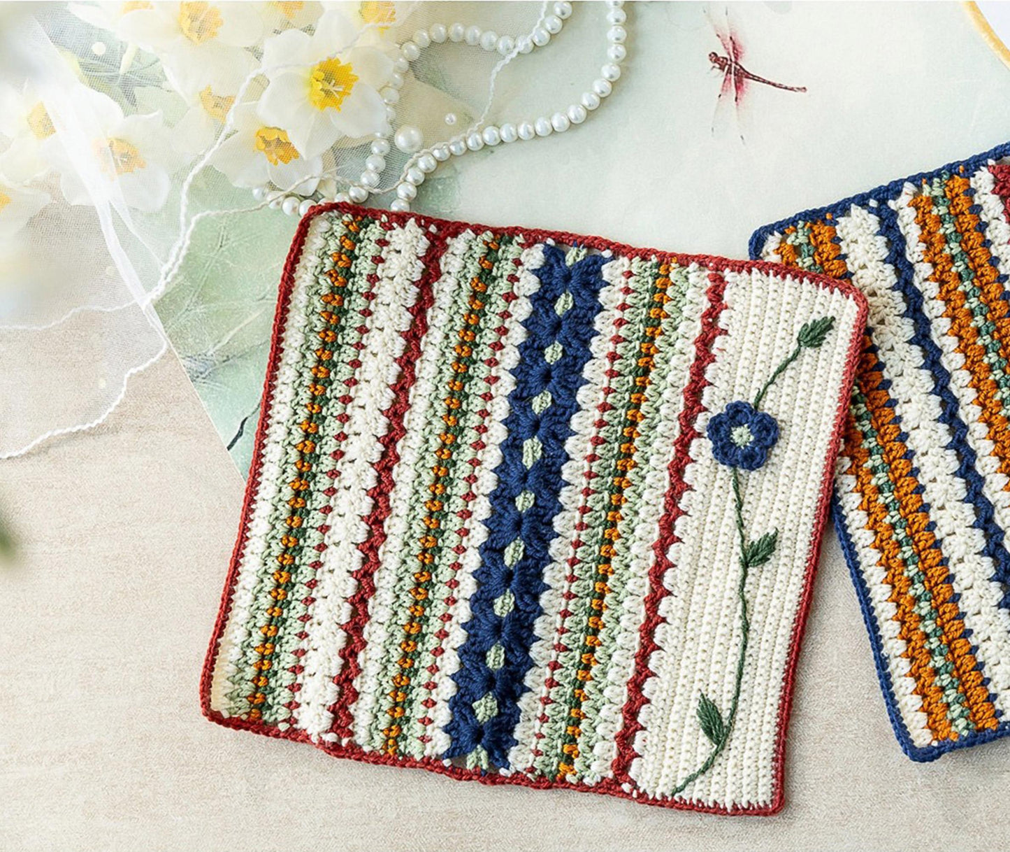 Spring Vine Vest Crochet Yarn Kit