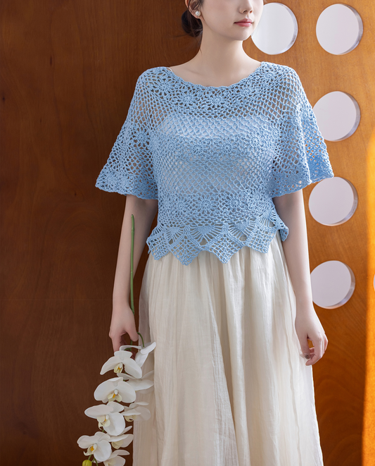 Phoenix Tail Blouse Crochet Pattern