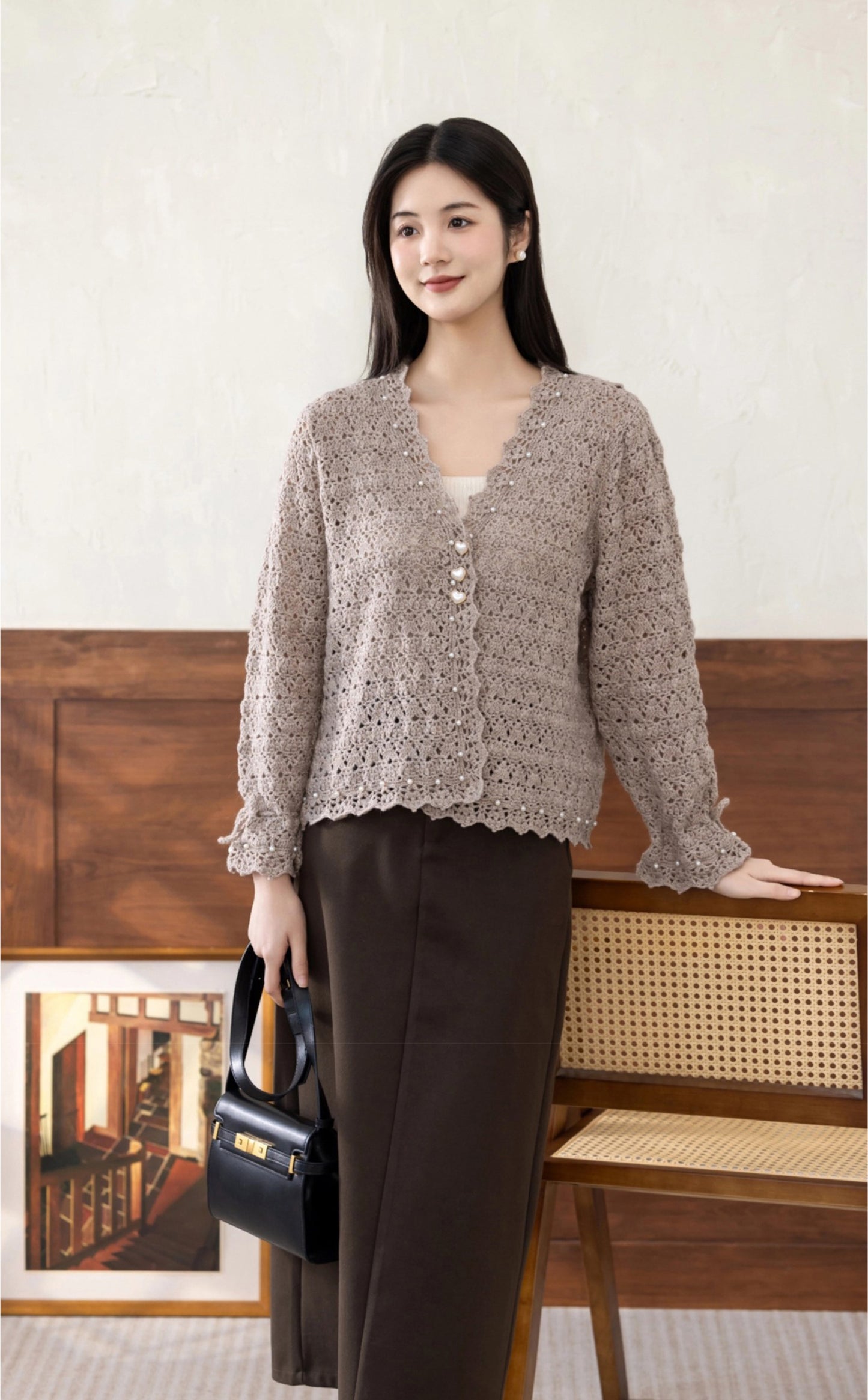 ComfortLace Cardigan Crochet Yarn Kit