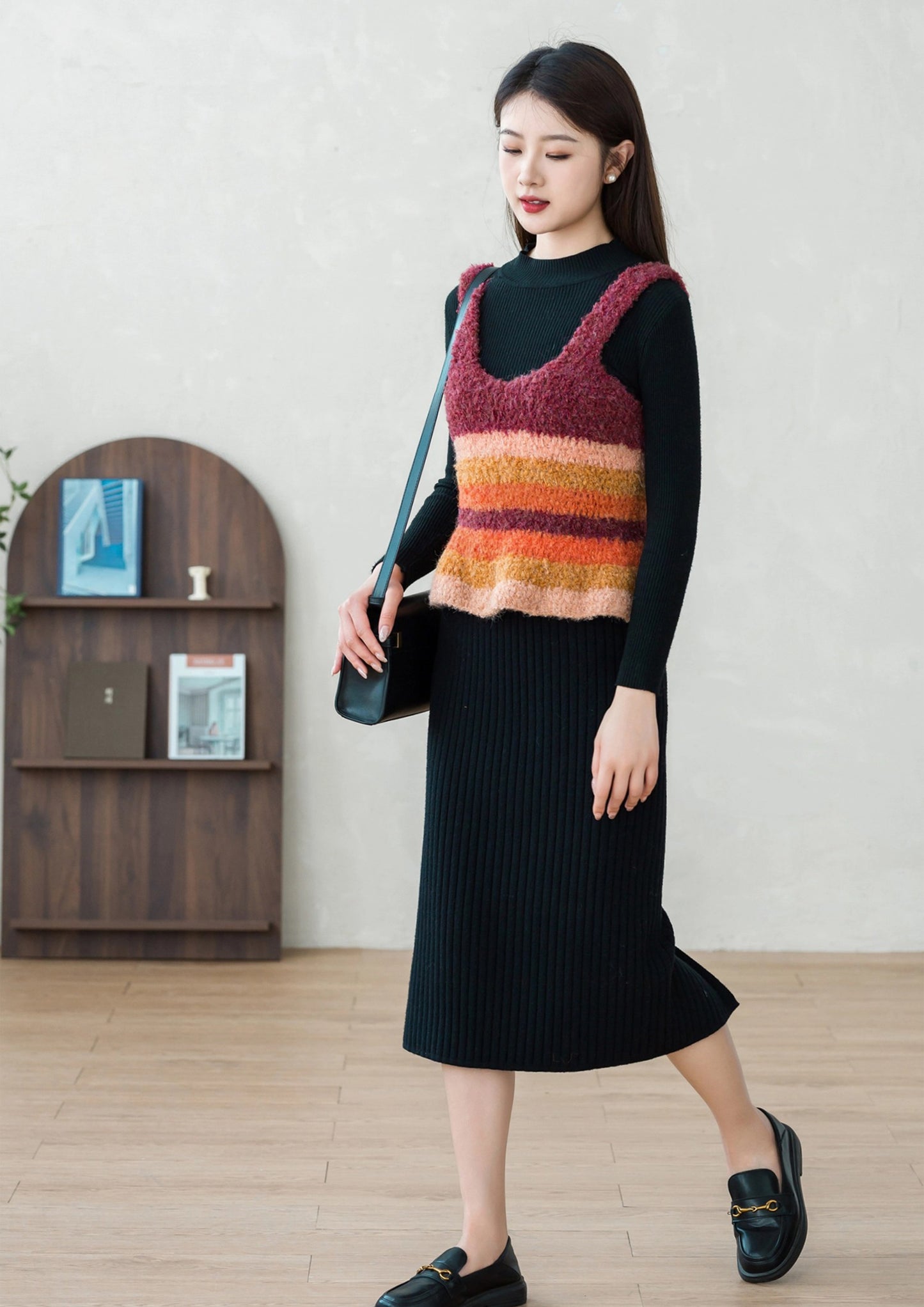 Retro Color-block Dress Crochet Pattern