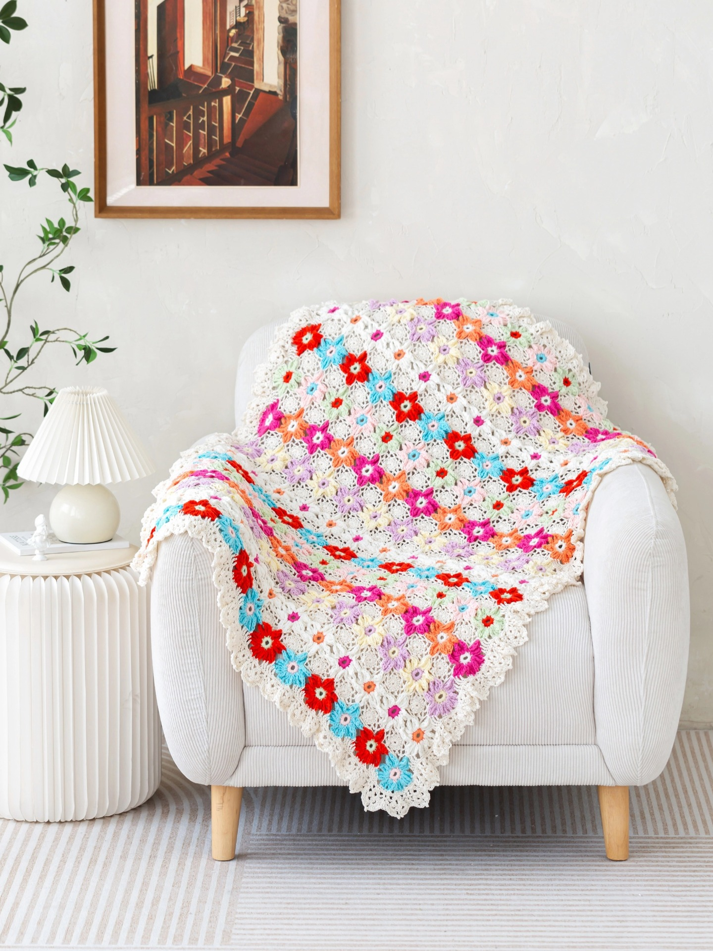 Floral Nest Blanket Crochet Pattern