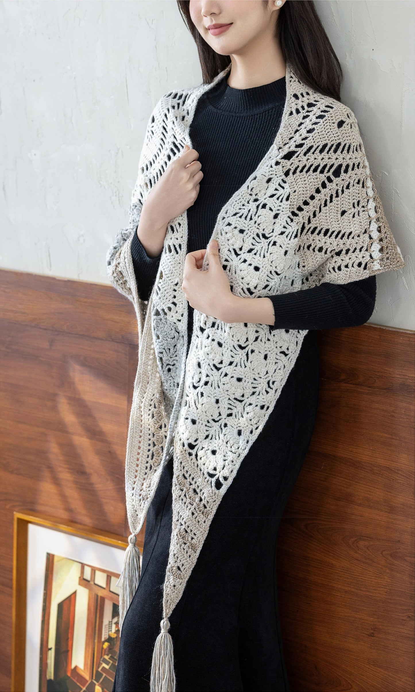 Mountain Sense Shawl Crochet Kit