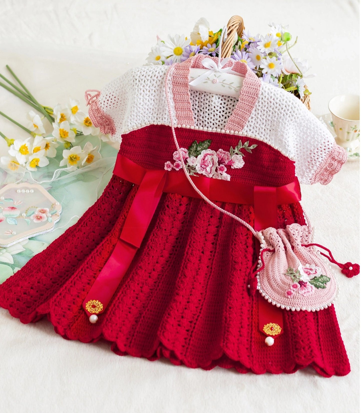 Floral Stream Ruqun Crochet Yarn Kit