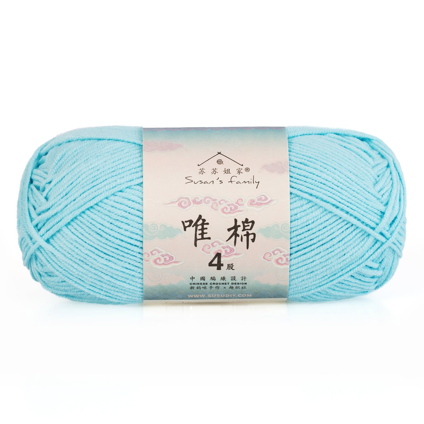 Combed Cotton 4 ply 5 pack- 60 Cotton 40 Acrylic Yarn | Susan's Family