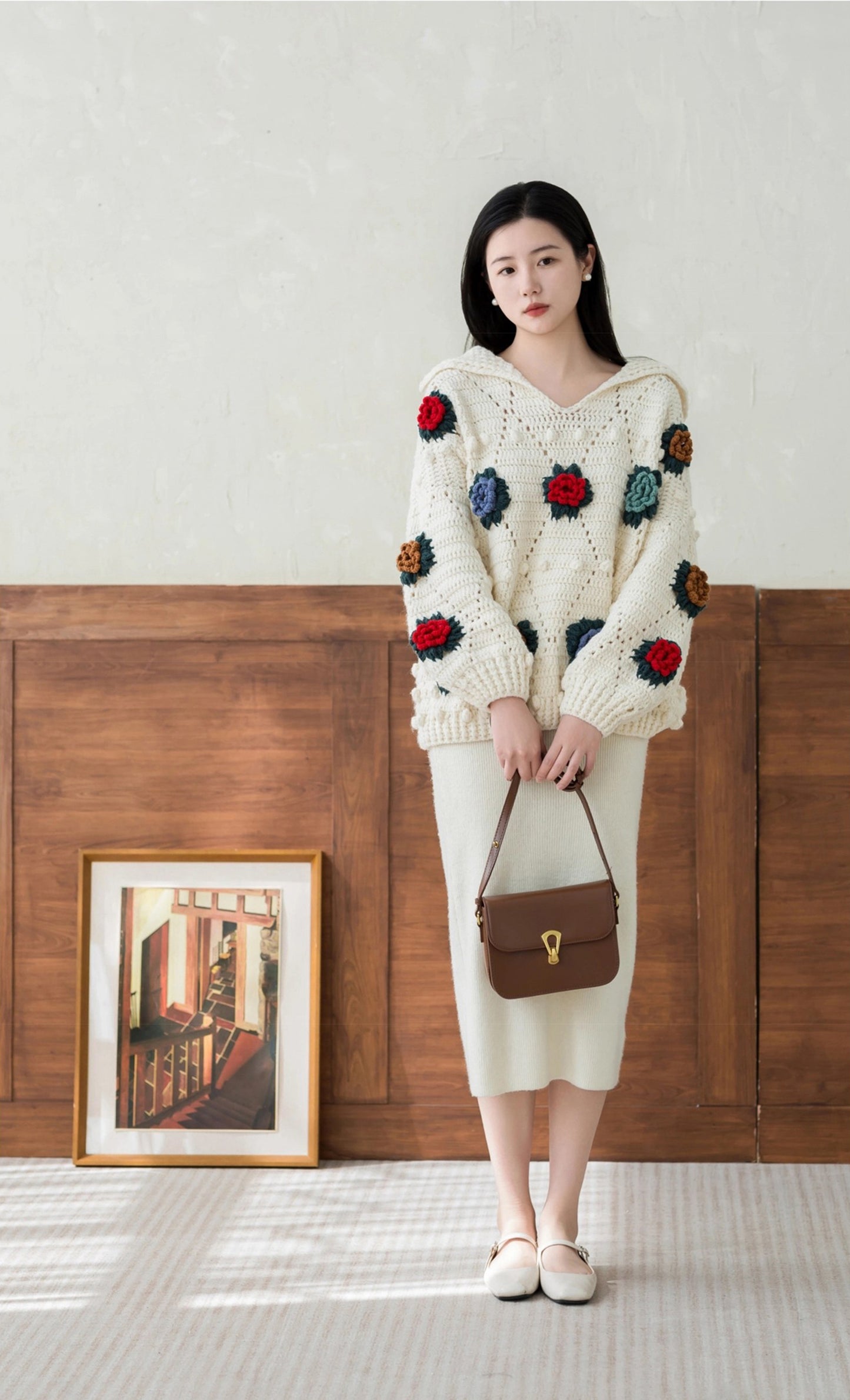 Vintage Patchwork Sweater Crochet Kit