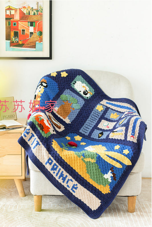 Little Prince Pixel Blanket | Crochet Chart Pattern | Limited Written Instructions | Video Tutorial Available