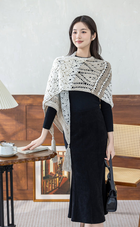 Mountain Sense Shawl Crochet Kit