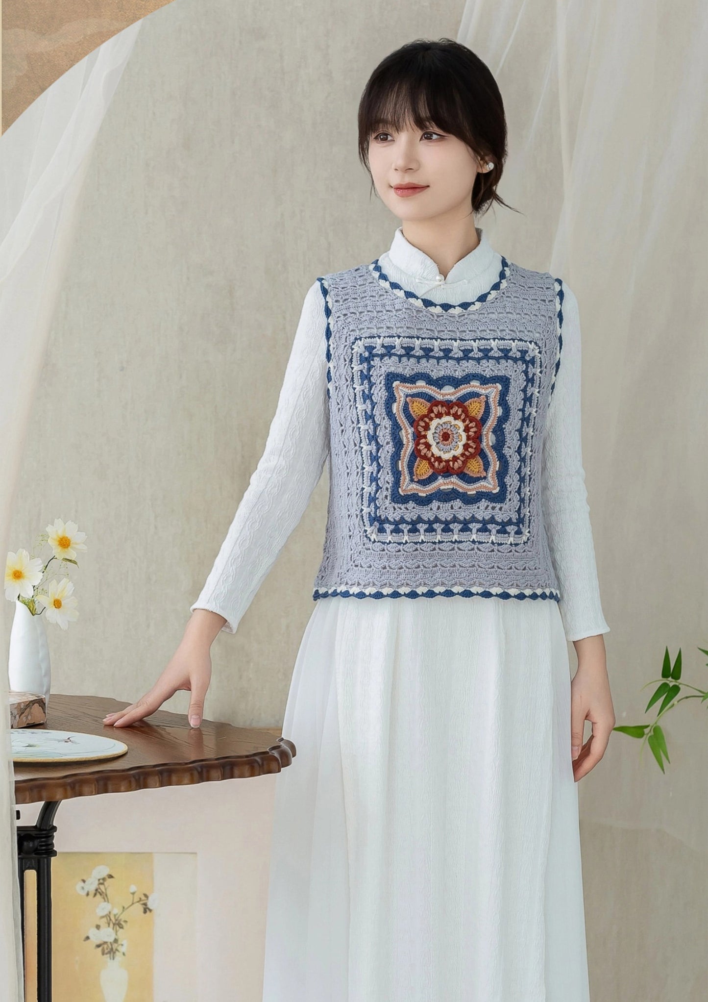 Baoxiang Vest Crochet Yarn Kit