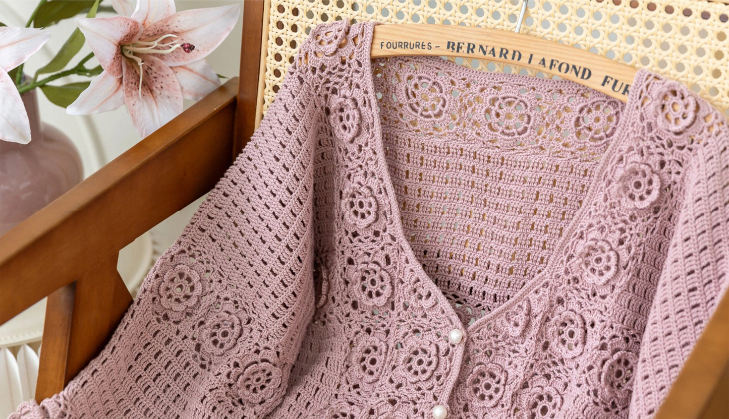 Huayu Cardigan Crochet Yarn Kit