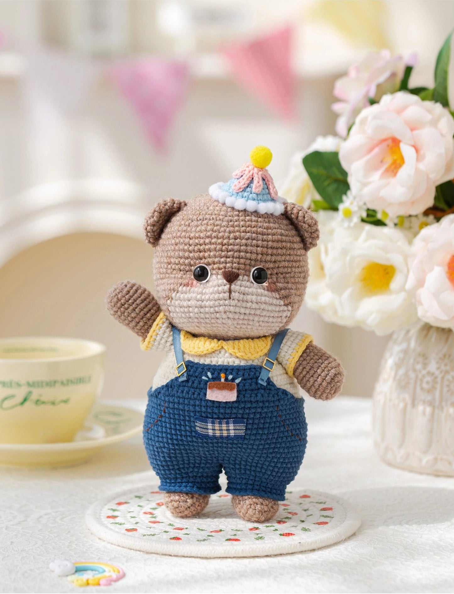 Birthday Bear Doll Crochet Pattern