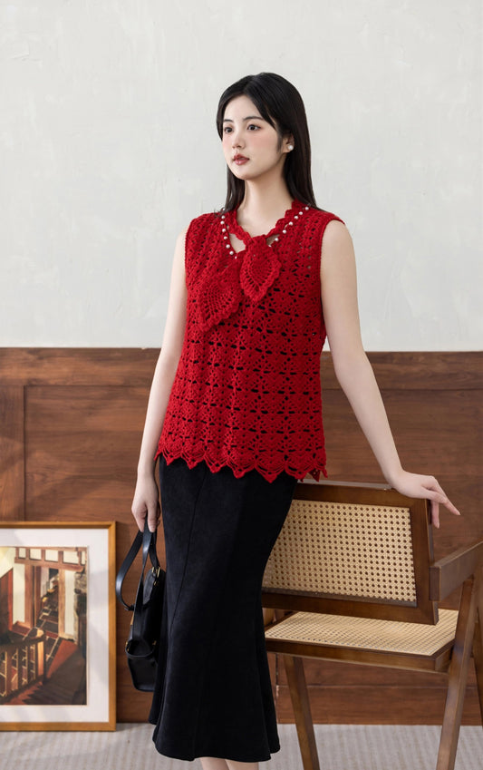 Pineapple Vest Crochet Kit