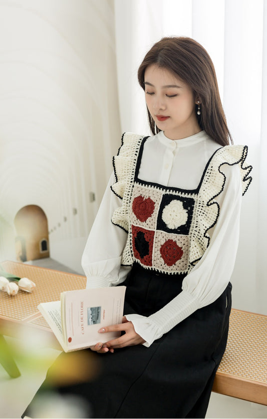 Sweet Bow-Tie Vest Crochet Kit