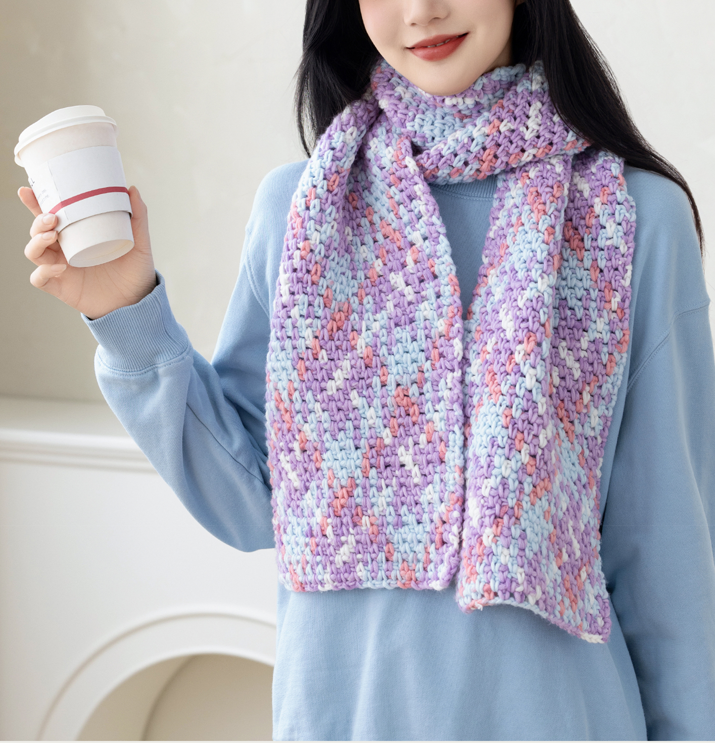 Magic Cube Scarf Digital Pattern