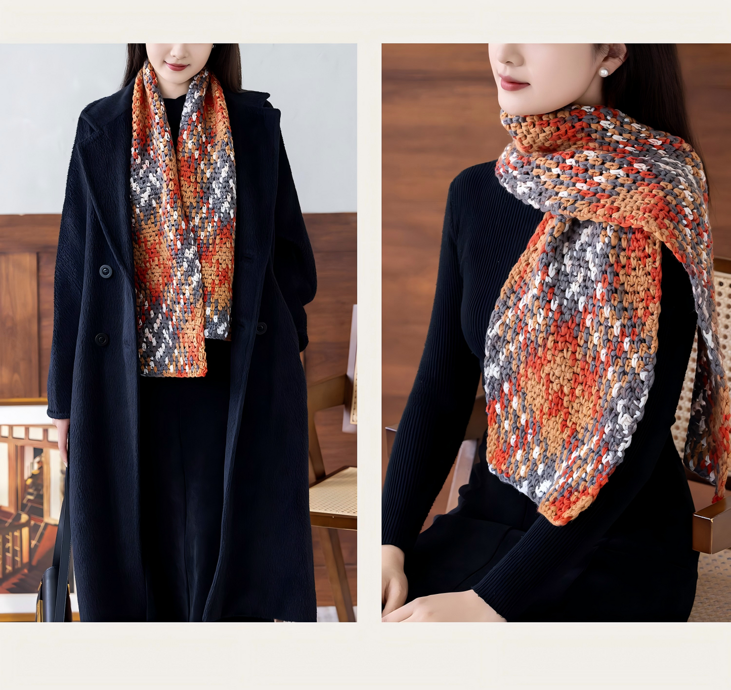 Magic Cube-Digital Jacquard Scarf Yarn 1 pack | Susan's Family