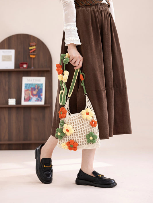 Flowers Multi-use Bag Crochet Kit