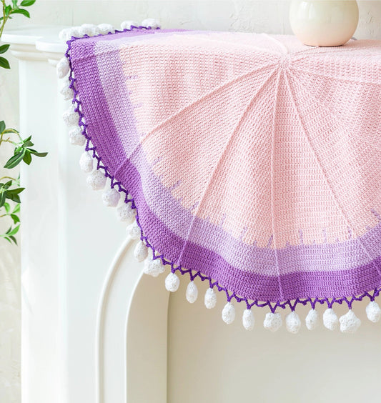 Häkelanleitung für eine Decke mit Sternenstrauß