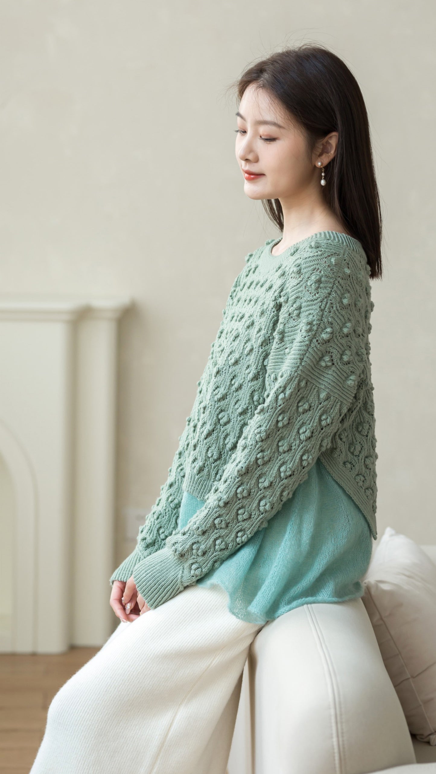 Berry Layered-look Sweater Knit Kit