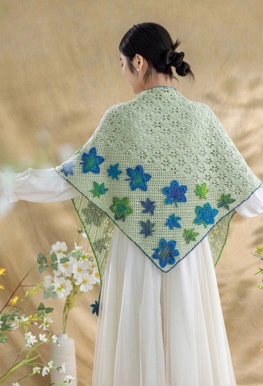 Maple Leaf Shawl Crochet Kit